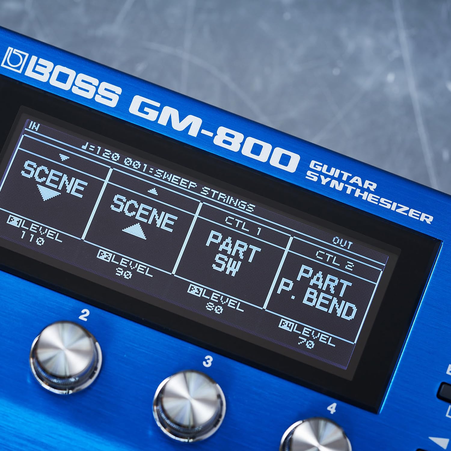 Boss GM-800 urządzenie efektowe, syntezatora + odbiornik dźwięku basowego GK-5B + kabel BGK-15 + ściereczka z mikrofibry Keepdrum