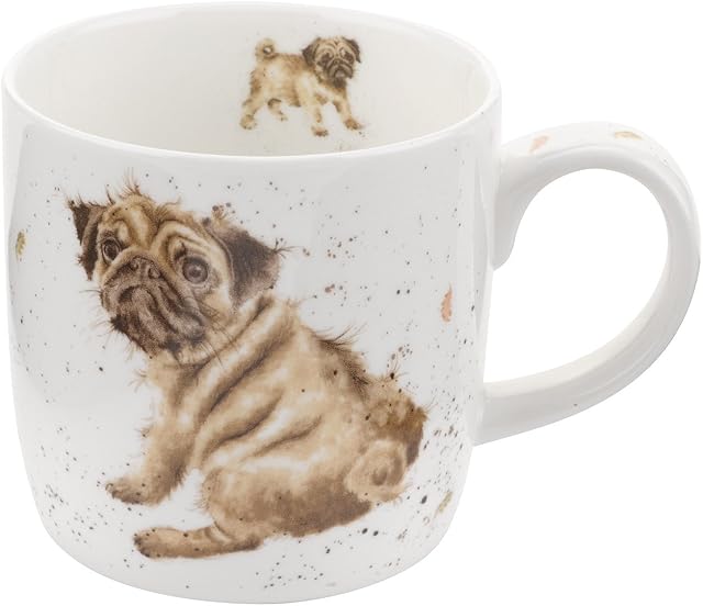 Wrendale - Portmeirion Royal Worcester - Pug Love Dog Mug