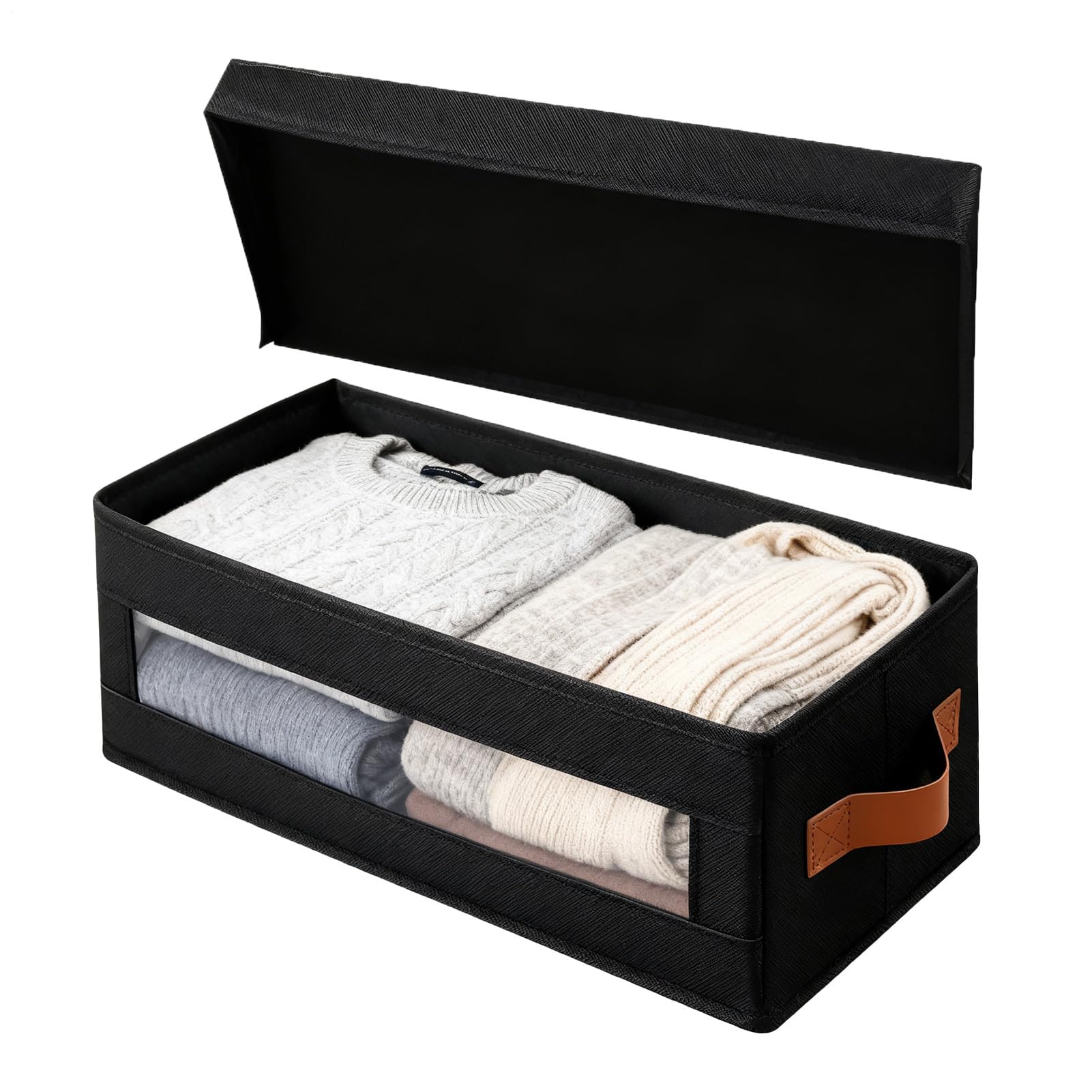 Étui de rangement pour disques et vêtements pour un dressing et une chambre épurés