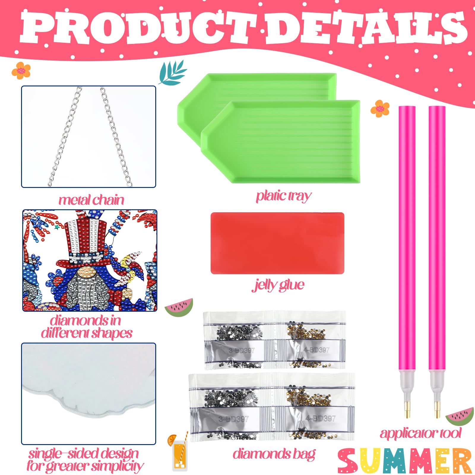 Amazon.com: Burbell 3 Pcs Diamond Summer Beach Painting Kits