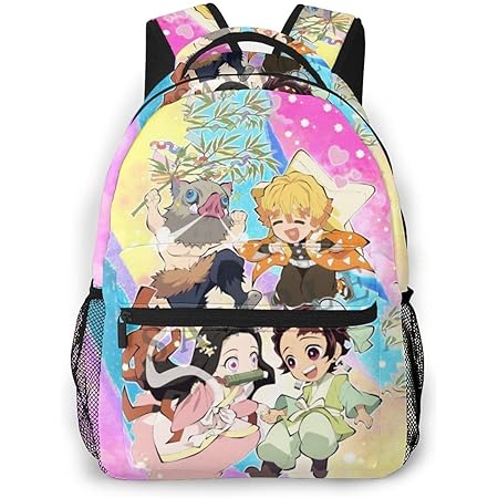 Amazon Co Jp 鬼滅の刃 バックパック がくせい 子供 軽量 大容量 ファッション キッズ こども 人気 通用する ランドセル 通学 かばん 旅行 リュック ホーム キッチン