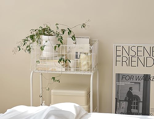 Miniatura 6 de Cesta para almacenamiento de ropa, fácil de mover con ruedas tiene freno, cesta de lavandería, color blanco, cesta rodante (NEGRO)