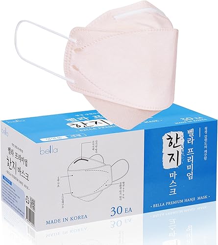 Bella Premium Hanji Mask Made in Korea Disposable Mask PCS 30, 50, 100 3 Colors WHITE, BEIGE, PINK
