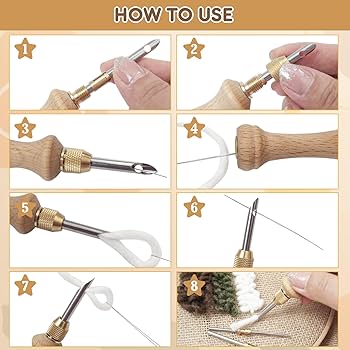 Amazon.co.jp: 絶妙なパンチネドルキット、収納ブリキボックス