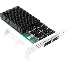 Vogzone 100GbE SmartNIC Card for Mellanox MCX623106AN-CDAT, PCIe 4.0 x16 100Gb VPI Ethernet NIC with Mellanox ConnectX-6 Dx Chipset, Dual QSFP56 IB Network Card Support RDMA