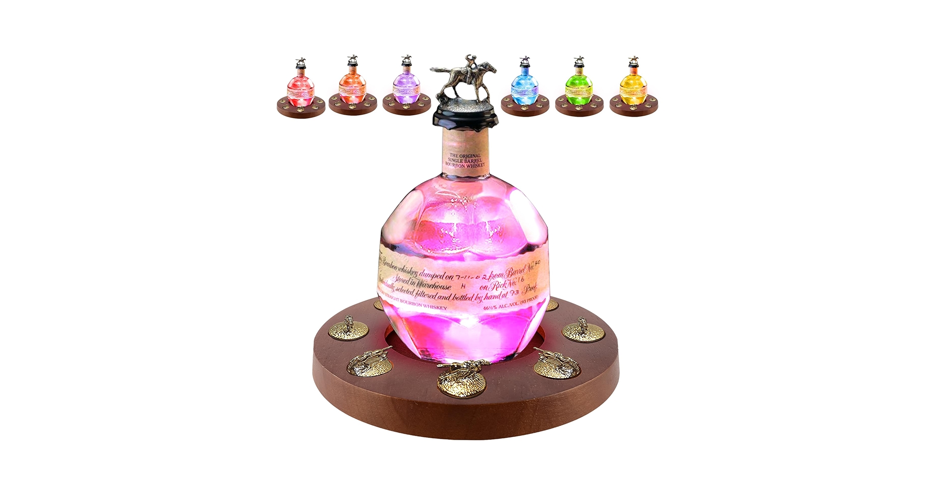 Blanton's ウイスキー用ディスプレイスタンド Blanton's Bourbon Half Barrel Head Stopper Display — The