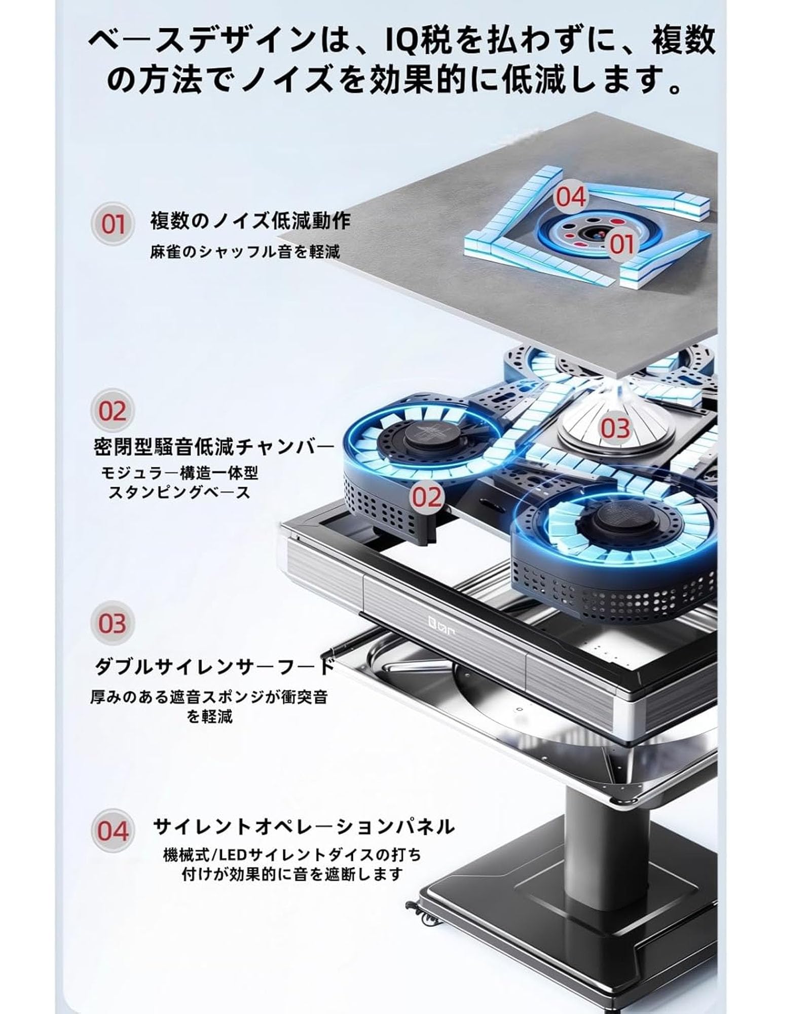 Amazon | 全自動麻雀卓 麻雀 折りたたみ 静音 家庭用 キャスター付き