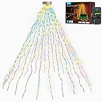 Govee Luci Albero di Natale, 480 LEDs RGBIC Mantello Luci Intelligenti per Albero di Natale Interni