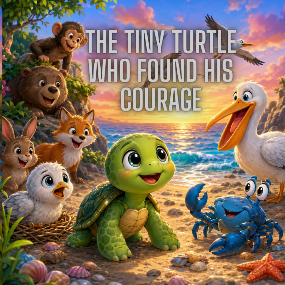 The Tiny Turtle Who Found His Courage: A Heartwarming Story About Courage, Kindness, and Believing in Yourself