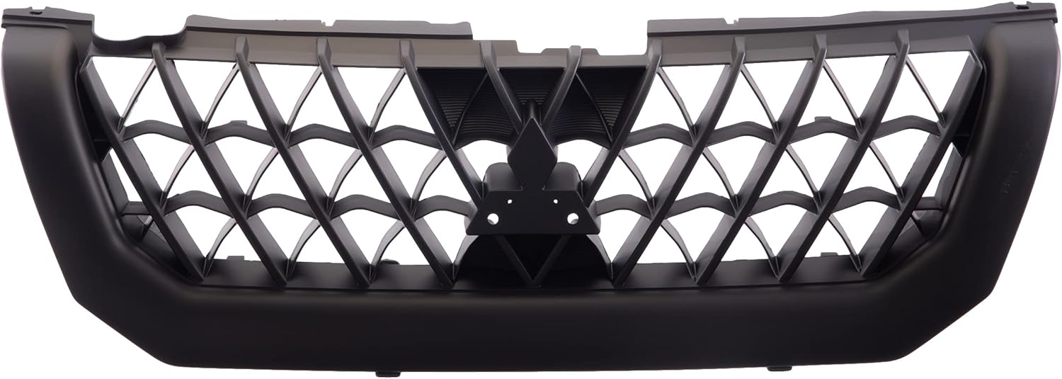 Replacement Parts Front Grille Grill Assembly With Black Shell With Black Insert Compatible With Mitsubishi Montero Sport 2000 2001