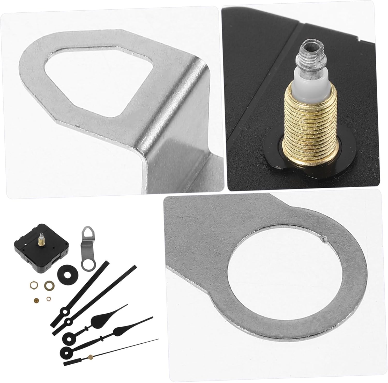 Gadpiparty 5sets Clock Mechanism Replacement Kit DIY Wall Clock Parts Long Shaft Wall Movement Hands