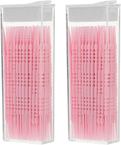 Miniatura 14 de Palillos de dientes para dientes, 1000 unidades, palillos de dientes de doble cabeza interdental, cuidado bucal (color aleatorio)
