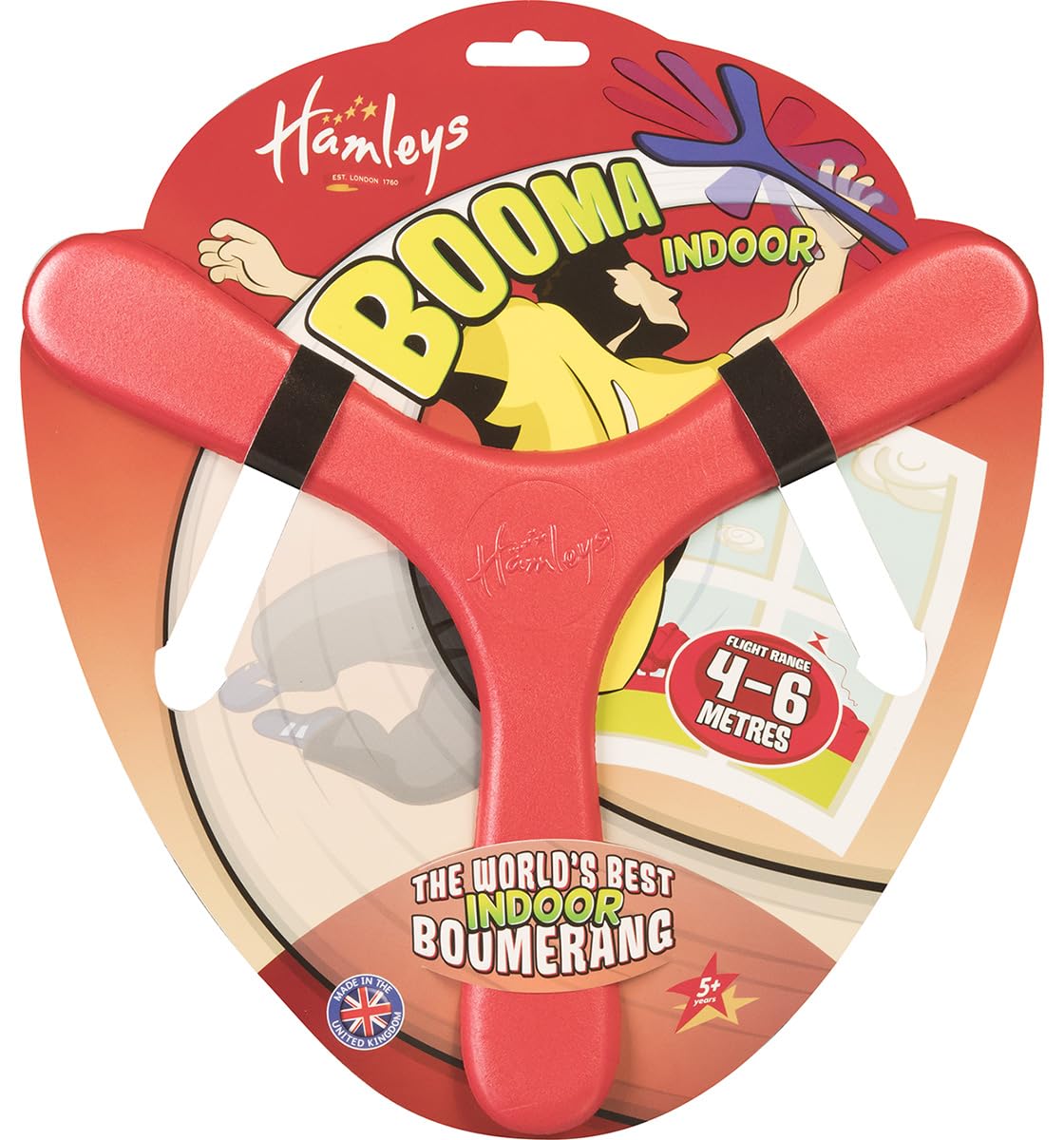 Hamleys Booma Boomerang – Returning Spinning Star Toy for Kids 5Y+ | Beginner-Friendly Outdoor Boomerang for Young Throwers | Soft, Safe & Assorted Colours - Image 5 thumbnail