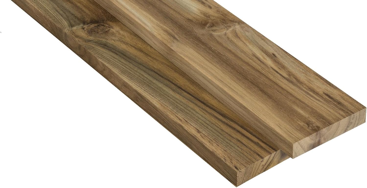 Teak Thin Stock Lumber 3/4" x 4" x 24", Hardwood for Cutting Boards, Outdoor Furniture, Boat Trim, Panels - TEAK75X4X24