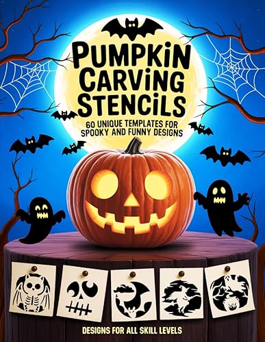 Pumpkin Carving Stencils - 60 Unique Templates for Spooky and