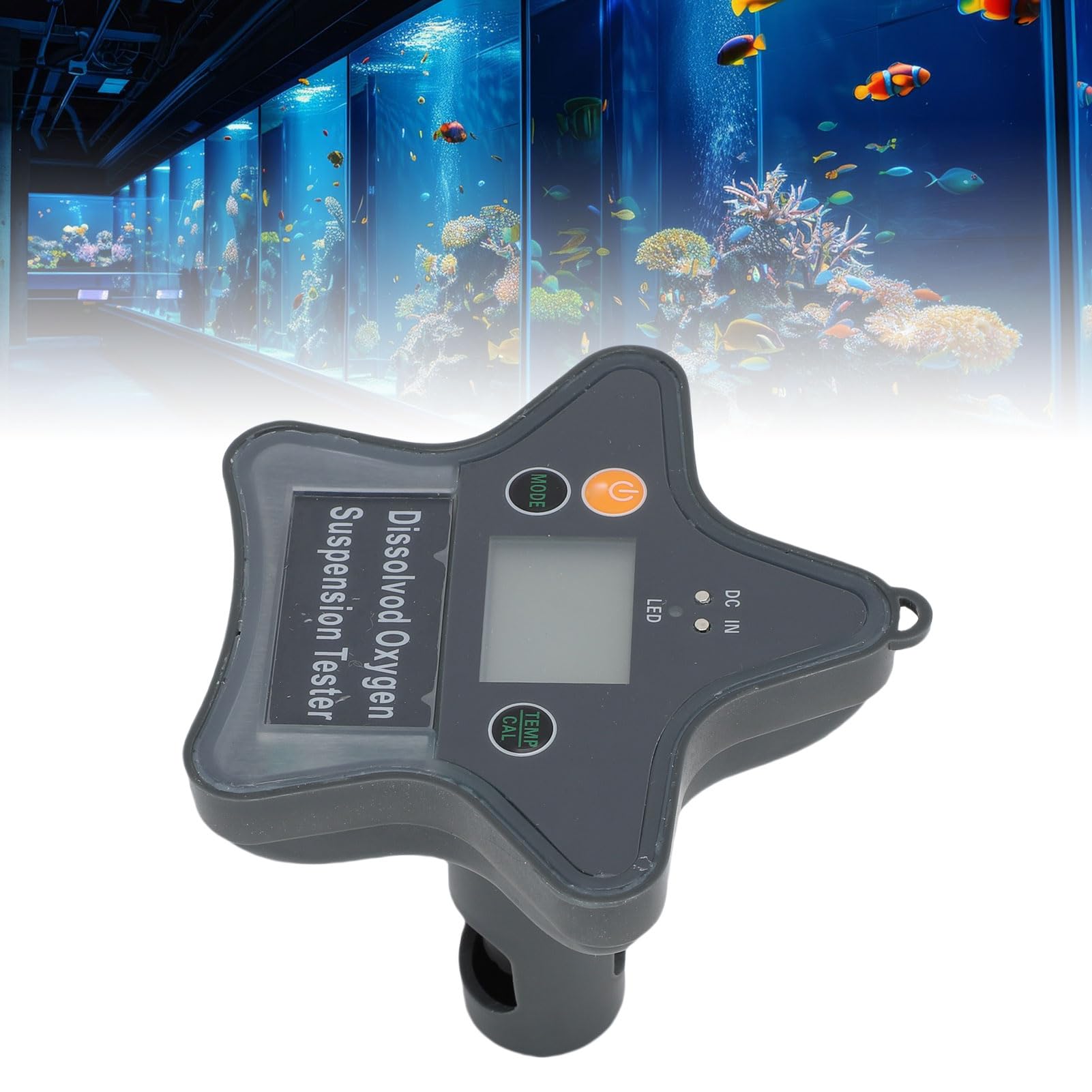Sxhlseller Bluetooth Wasserdichter DO-Tester |Multiparameter-Wasserqualitätsmessgerät für, Echtzeit-Datenanalyse für Aquarien-Hydrokultur-Labore