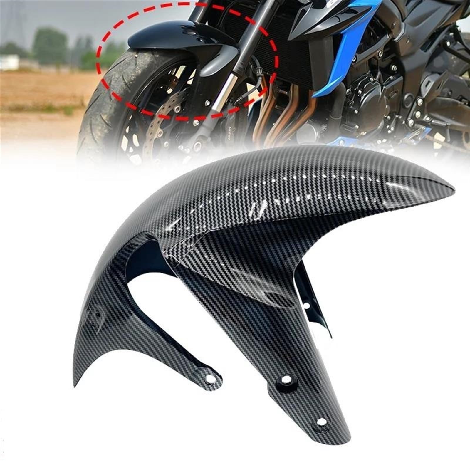gsxs750専用フロントフェンダー カーボン風 【公式通販】