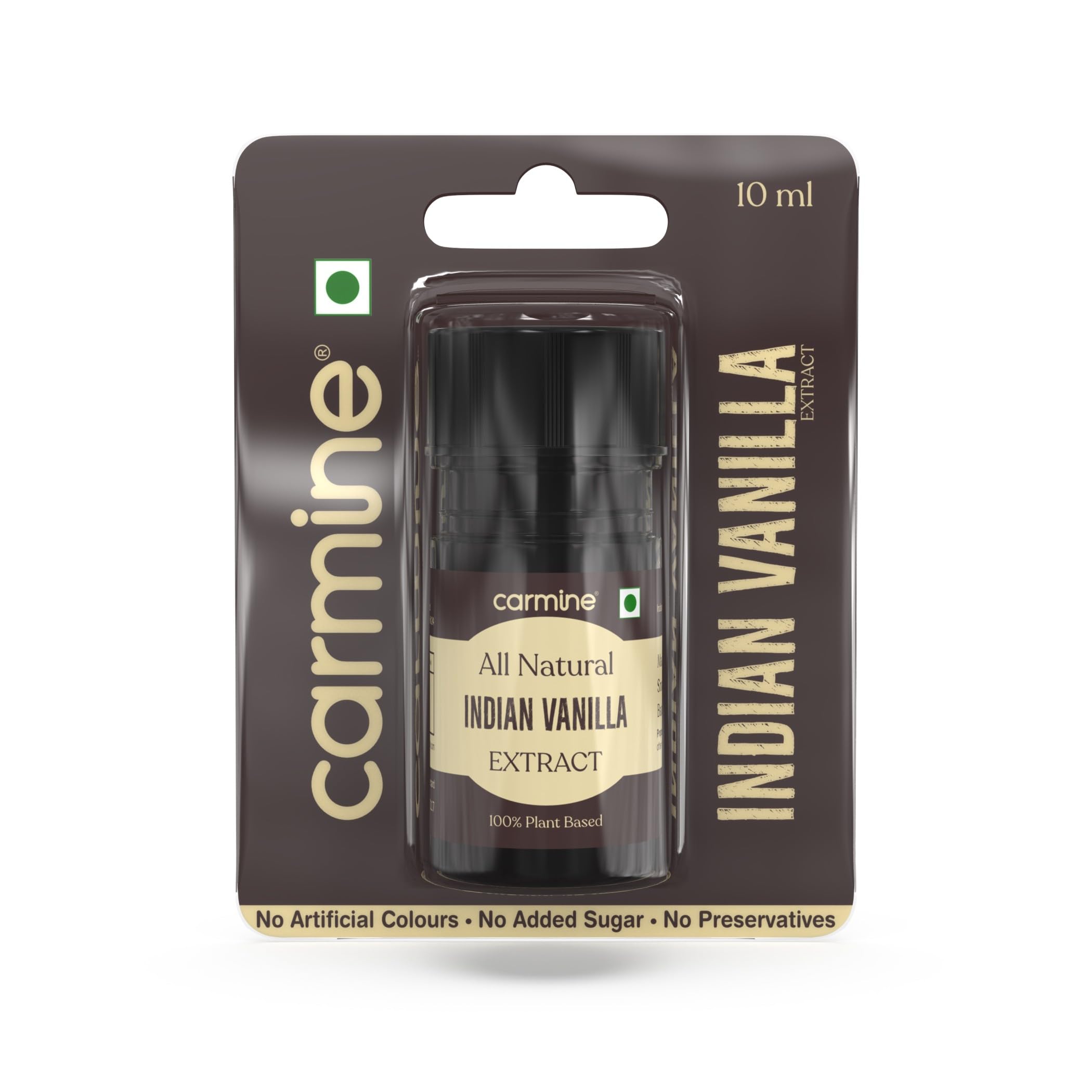 All Natural Indian Vanilla Extract, 10ml – Pure & Authentic Flavor for Baking, Cooking, Desserts, Coffee & Beverages | No Alcohol, No Artificial Additives