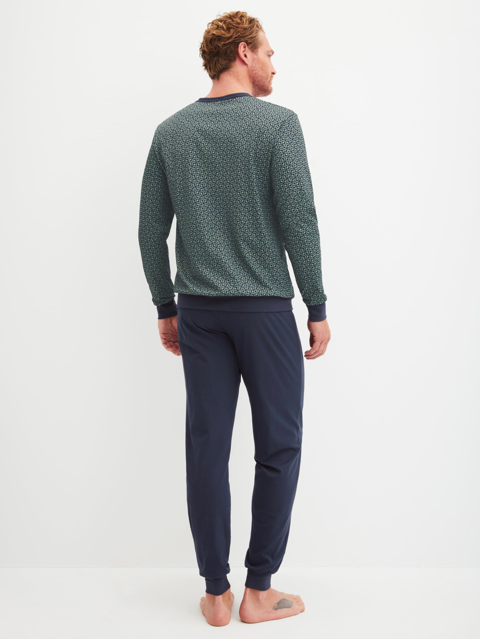 CALIDA Cotton Special Bündchen-Pyjama Herren