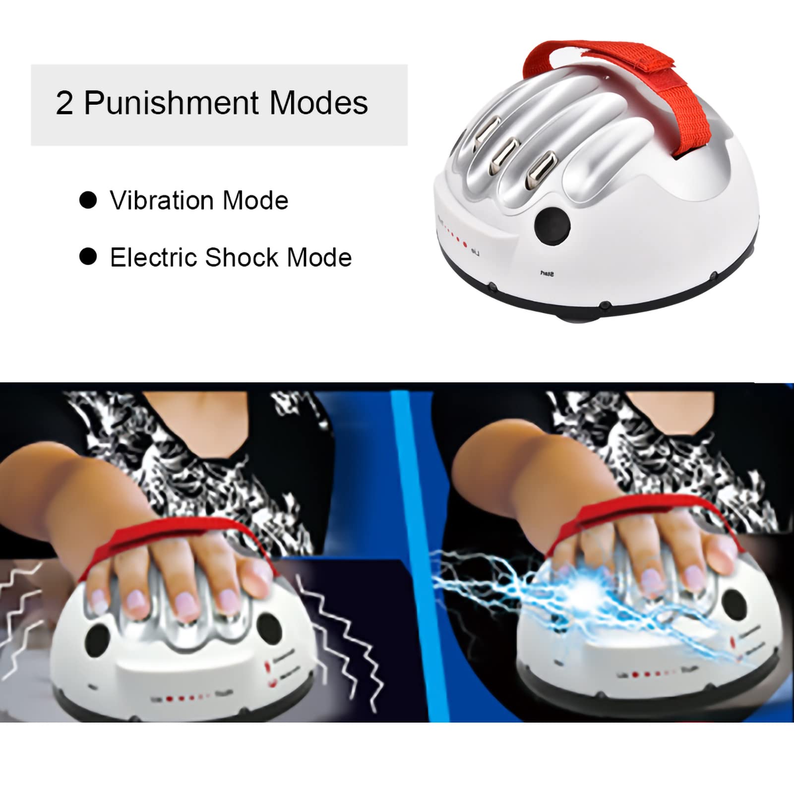 Brrnoo Shock Electric Lie Detector Polygraph Test Test Truth Party Game Console ABS Premium ABS Ha Realizzato 3 Batterie AA