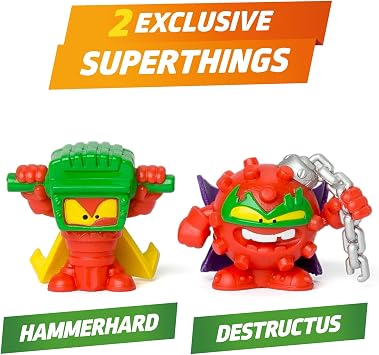 SUPERTHINGS KAZOOM POWER – Battle Vehicle Demolition. Villain battle vehicle from the animated series Superthings Kazoom Power. Includes 1 Battle Vehicle and 2 Exclusive Superthings