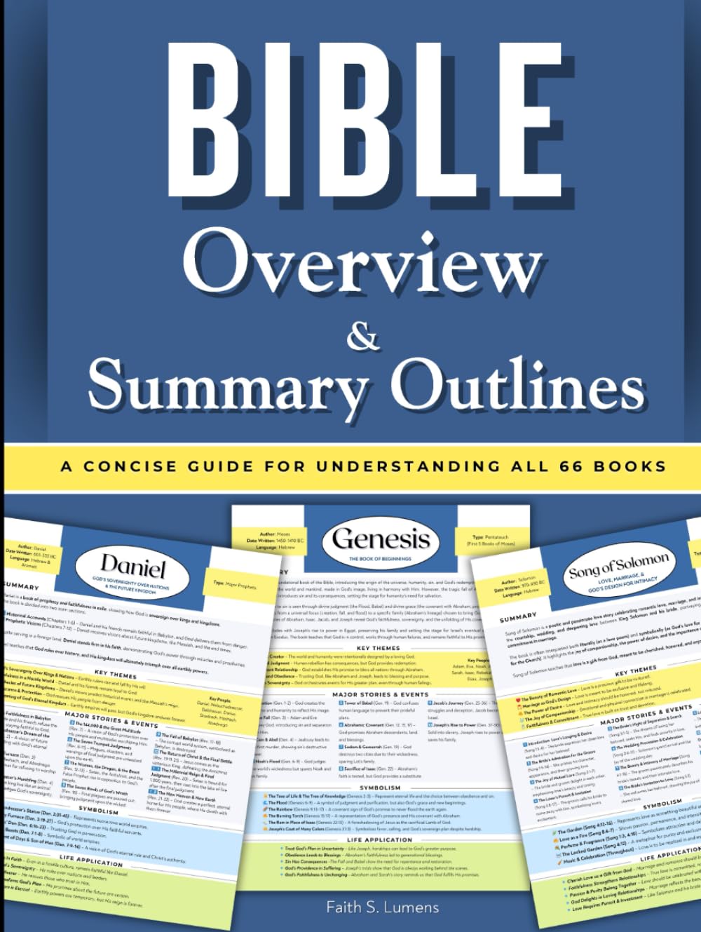 Bible Overview & Summary Outlines: A Concise Guide for Understanding All 66 Books of The Bible (The Lumens Series™)