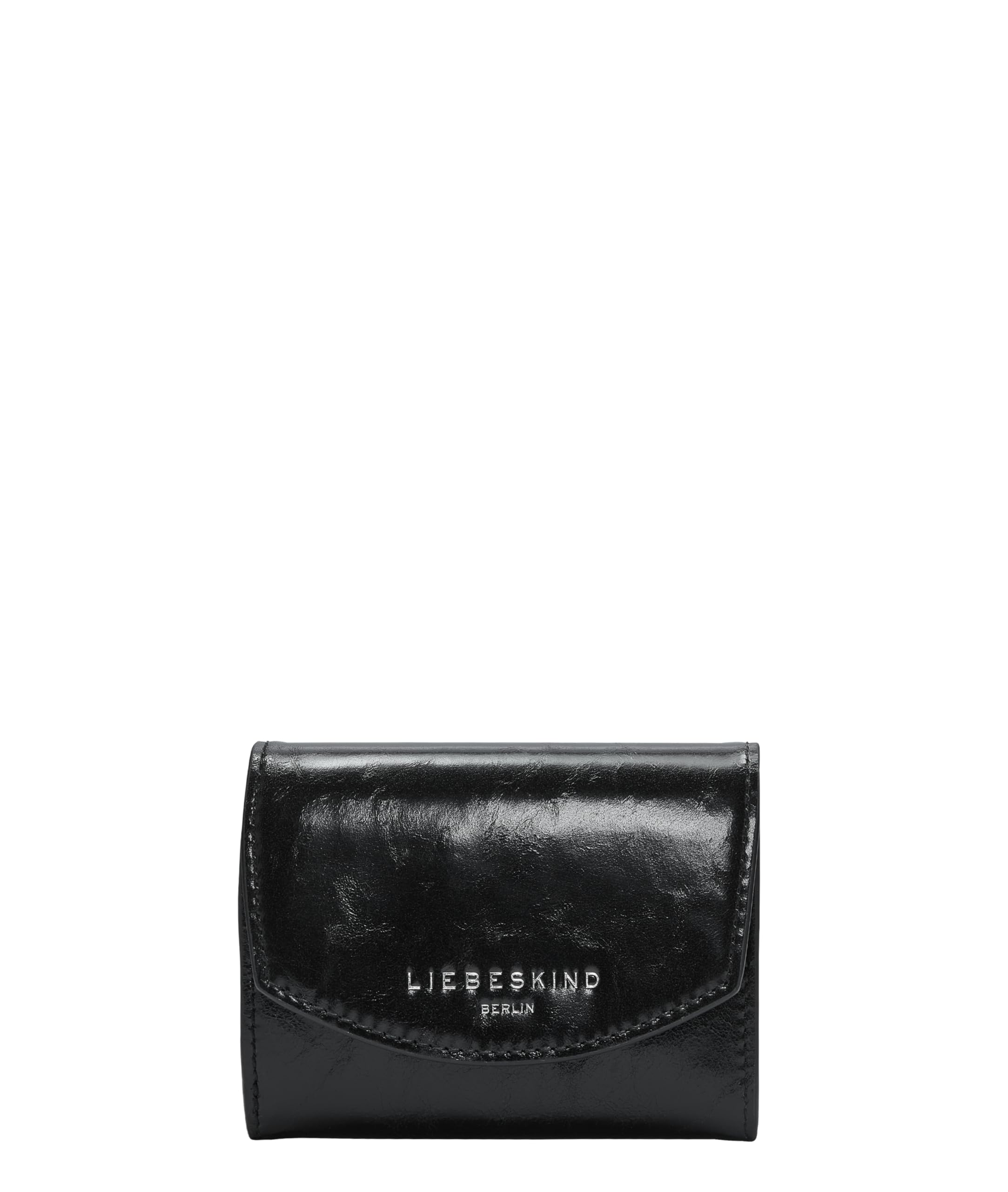 LIEBESKIND Berlin Purse Alessa 3 Paper Louisa Touch Crinkle Black