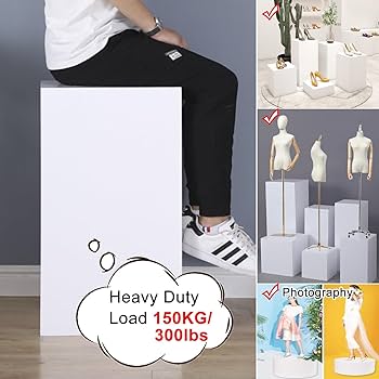 ディスプレイスタンド高さ98㎝長さ50㎝展示台 陳列台 組立不要 展示会イベント アクリル本舗 ディスプレイスタンド 幅40cm 1段×2個セット