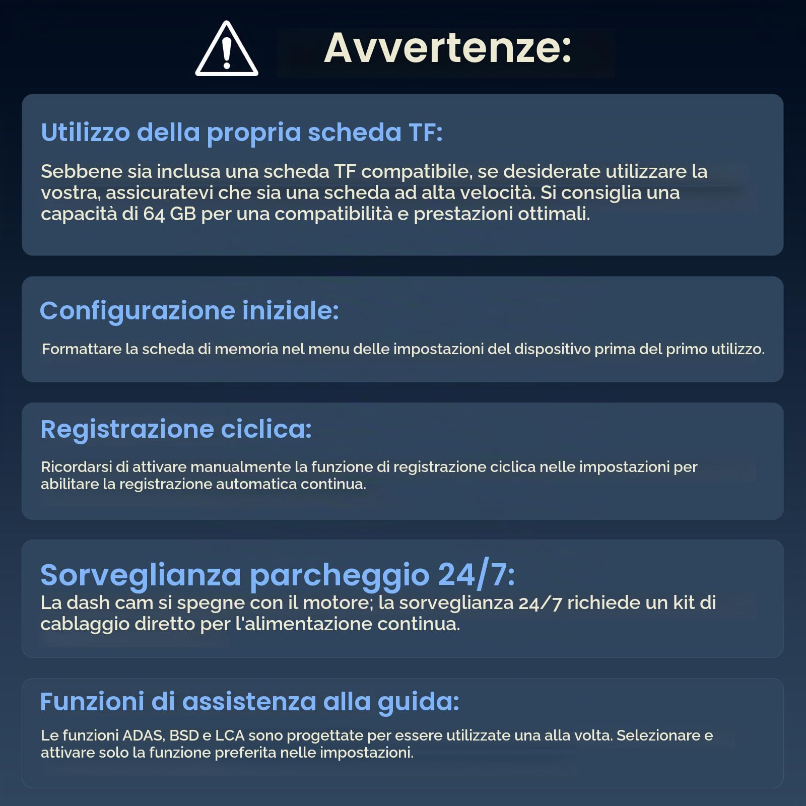 Specchio Retrovisore Auto 10 pollici Touchscreen, 4 Canali 1080P Dash Cam Specchietto Retrovisore con Scheda 64 GB, Visione notturna grandangolare 150°/rEgistrazione in loop