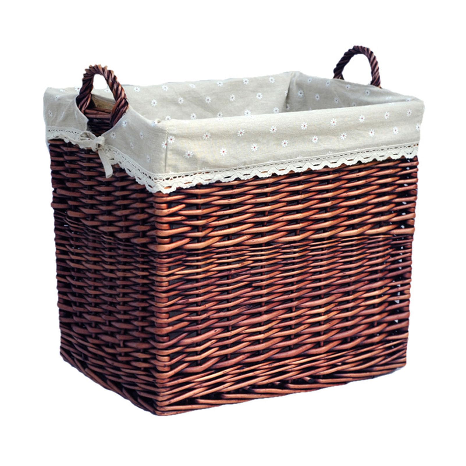 Large Dirty Clothes Basket, Dirty Clothes Basket, Rattan Dirty Clothes Storage Basket, Household Basket, Willow Laundry Basket, Toy Weaving Box