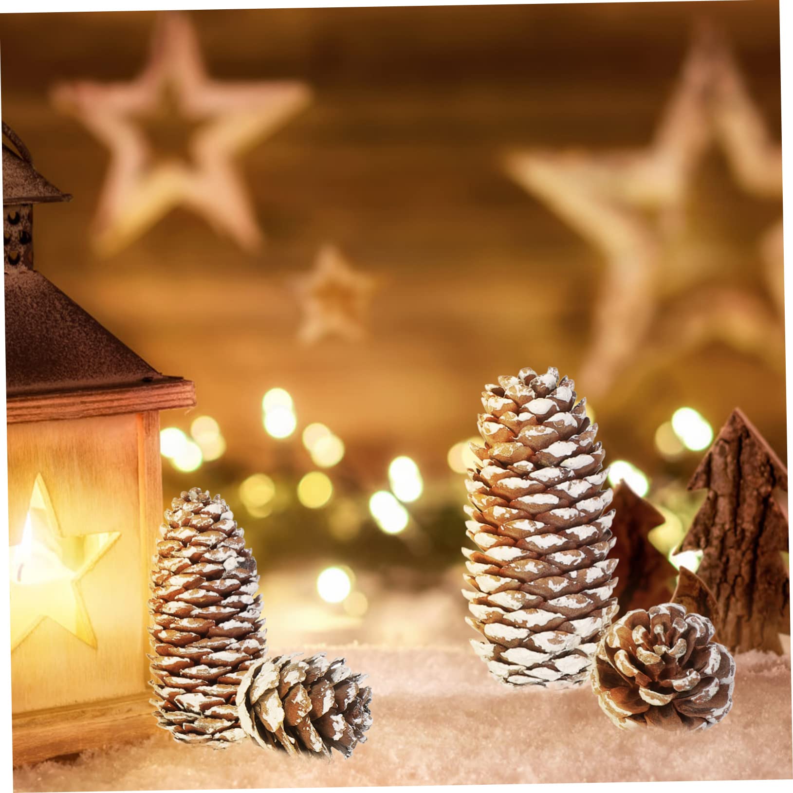 NUOBESTY 4ensembles Kit De Décoration avec Pignes Séchées pour Noël pour Artisanat Créatif Et Décorations De Fête