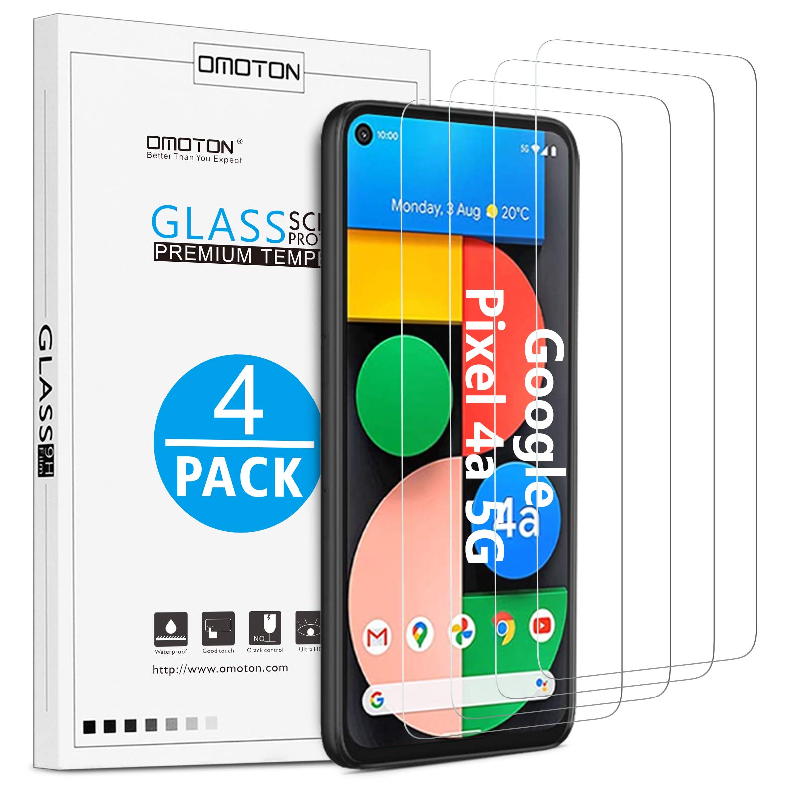 Pack Omoton Screen Protector For Google Pixel 4a 5g Desertcart