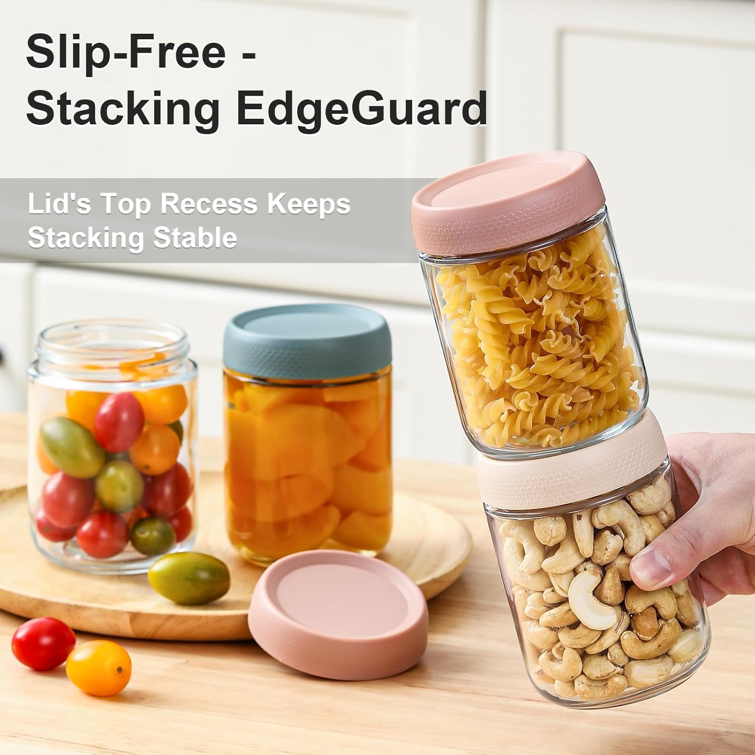 4 szt. niebieski 300 ml Overnight płatki owsiane posiłek prep sałatka żywność musli przekąski pojemnik pudding jogurt Storage Sealable Jar (6fioletowy, 300 ml)