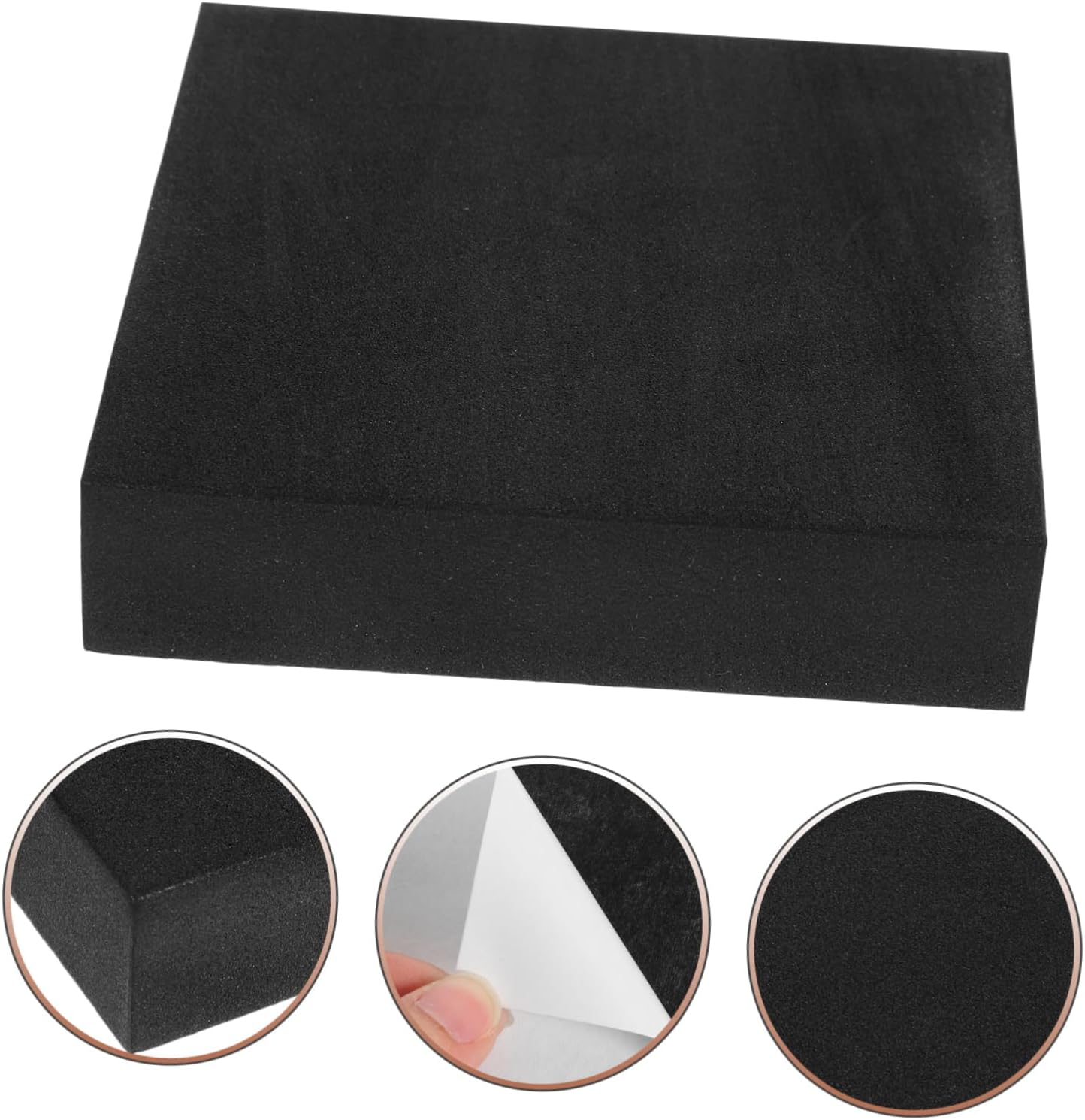 ULTECHNOVO 8pcs Self-Stick Adhesive Pads Anti-Slip Vibration Resistant Cushioning Sheets for Furniture Insulation Foam Board for Home and Office Use