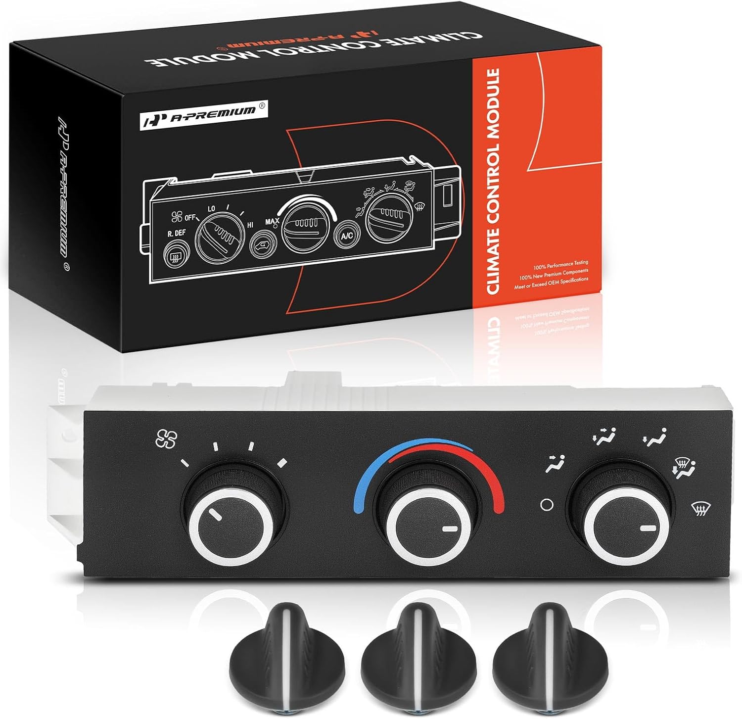 A-Premium A/C Heater Climate Control Panel Module Compatible with Chevrolet & GMC Vehicles - 2001-2014 Express Savana 1500, 2001-2024 Express Savana 2500 3500, 2022-2024 Express Savana 4500