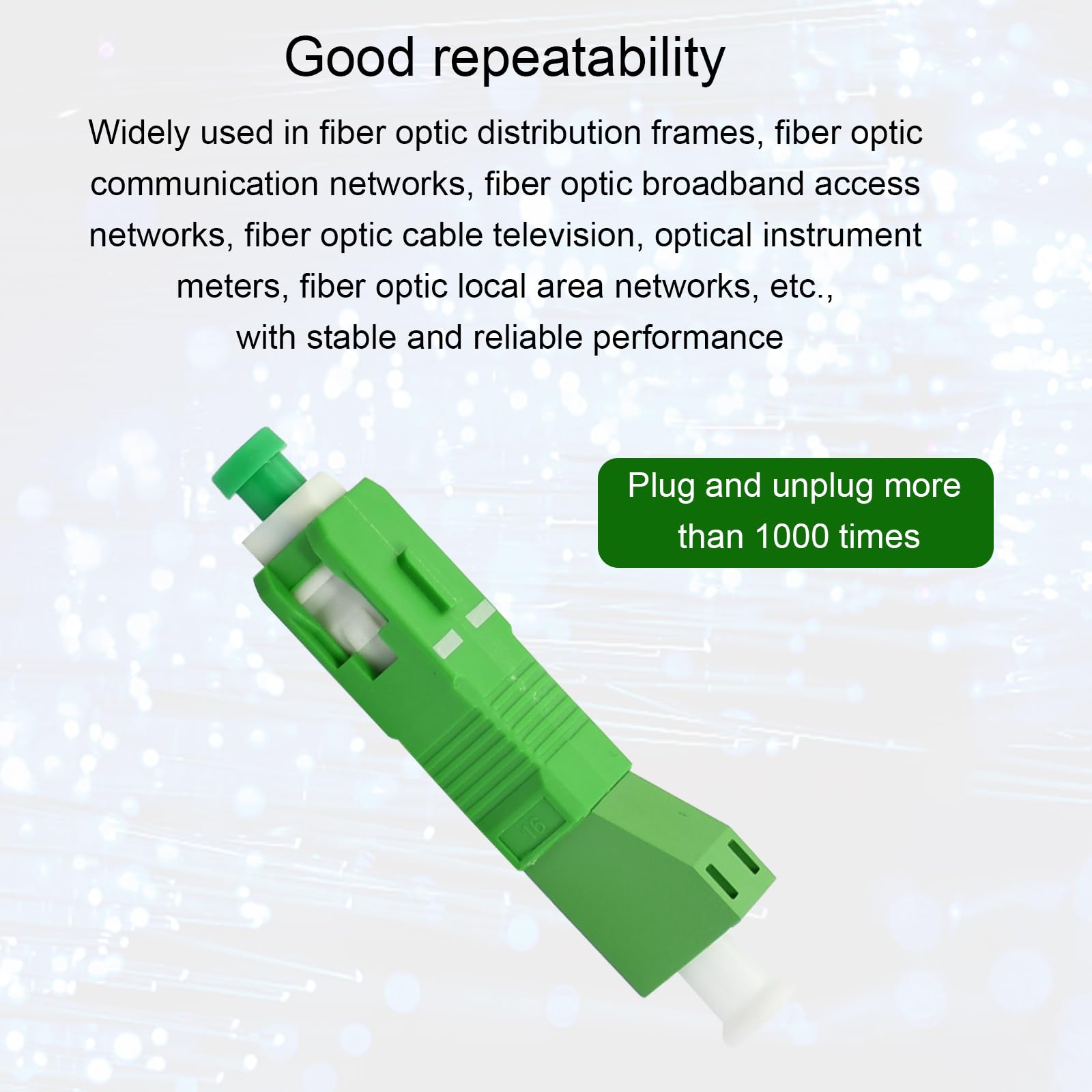 Glasfaser Adaptateur optique pour communications numériques LC femelle vers SC mâle bride hybride monomode 9/125 SM Connecteur adaptateur fibre optique