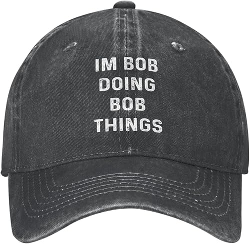 Im Bob Doing Bob Things - Sombrero de camionero para hombre, sombrero de malla vintage para verano
