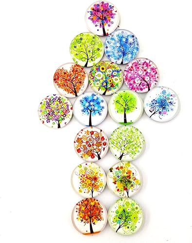 Miniatura 2 de 16 imanes de vidrio para refrigerador calcomanías divertidas para gabinetes de oficina pizarras blancas árbol de la vida fotos decorativas abstractas