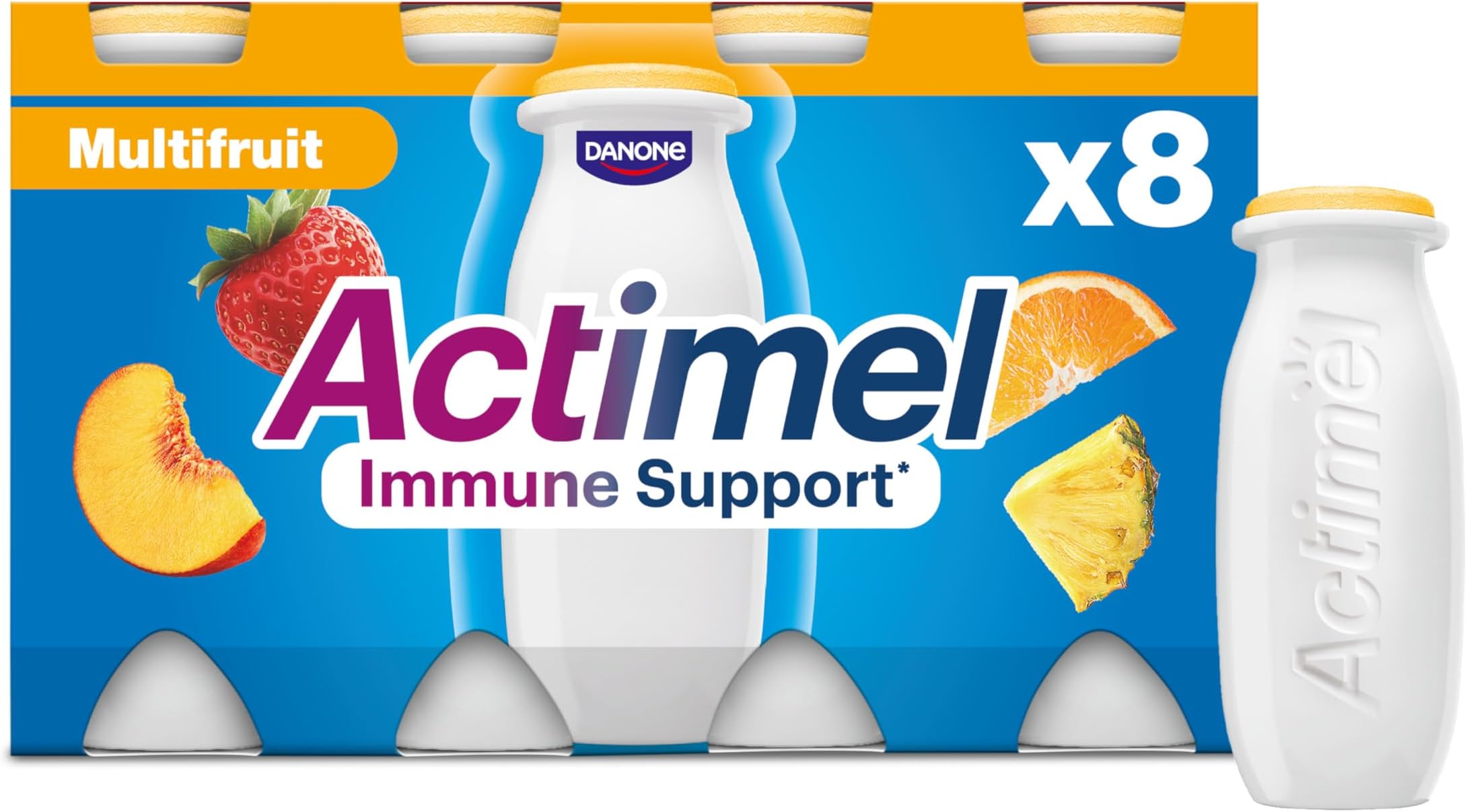 Actimel Multifruit Yoghurt Drink, 8x100g