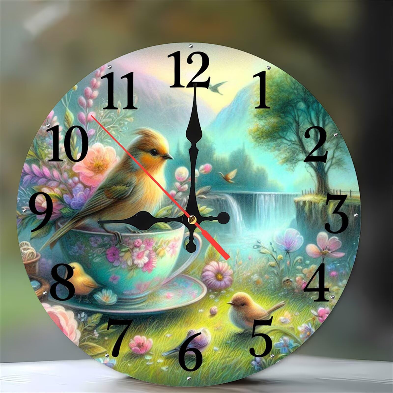 Horloge murale design haut de gamme 30cm mouvement quartz silencieux d'une grande précision