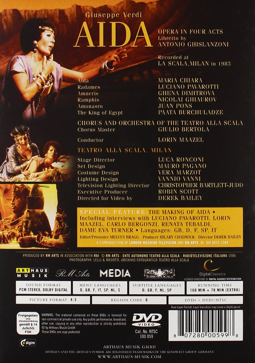 Luciano Pavarotti - La Bohème + Aida + Die Fledermaus