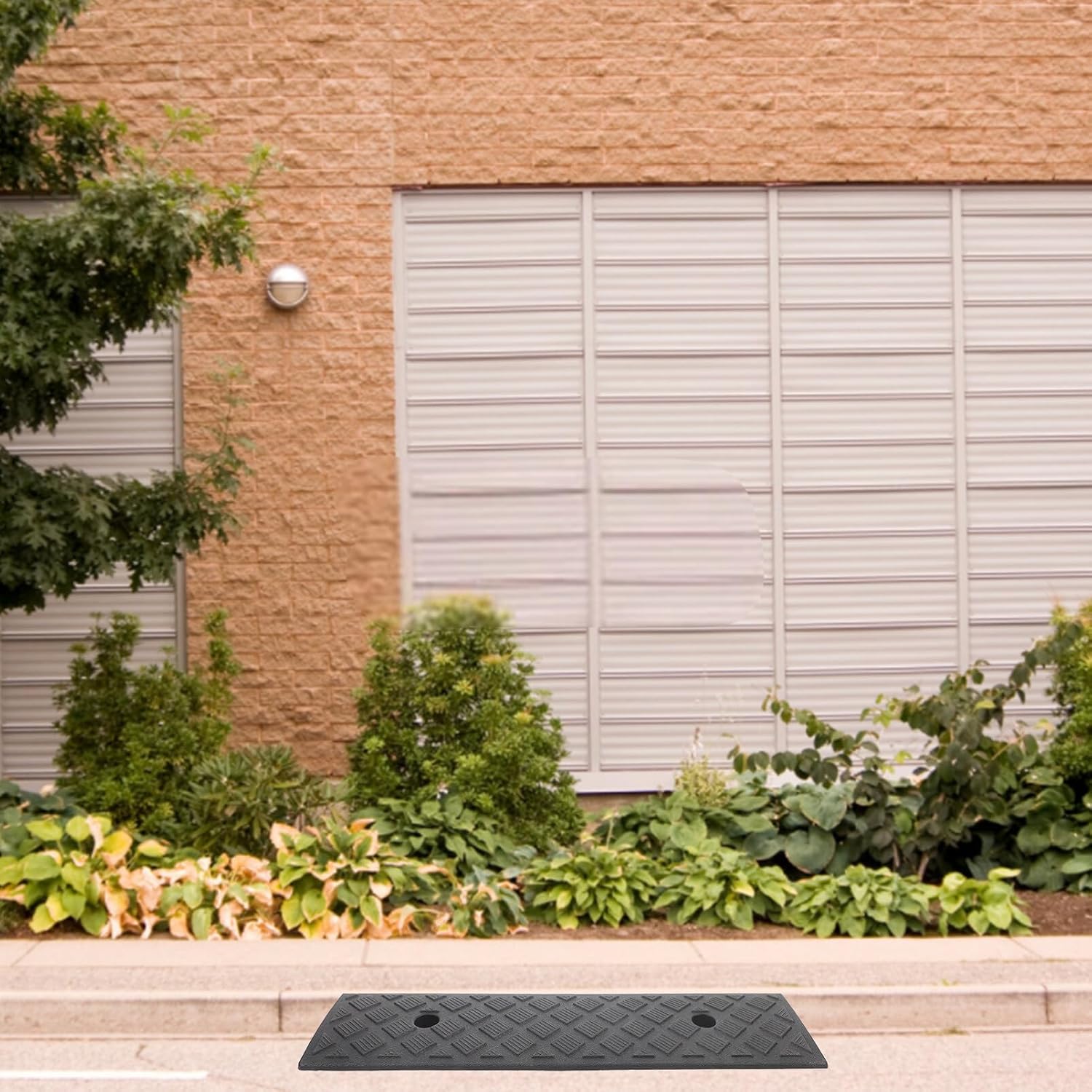 OUNONA Non-Slip Mat for Ramp Threshold Ramp, 20x5 Inch Rubber Power Wheelchair Ramp Scooter Non-Slip Door Ramp for Cars, Vehicle, Doorways, Entrance, Driveways, Bathroom