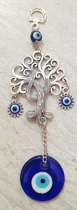 MANI Vastu Fengshui Stone Gift Product Collection Turkish Evil Eye Tree of Life Good Luck Charm Hanging in