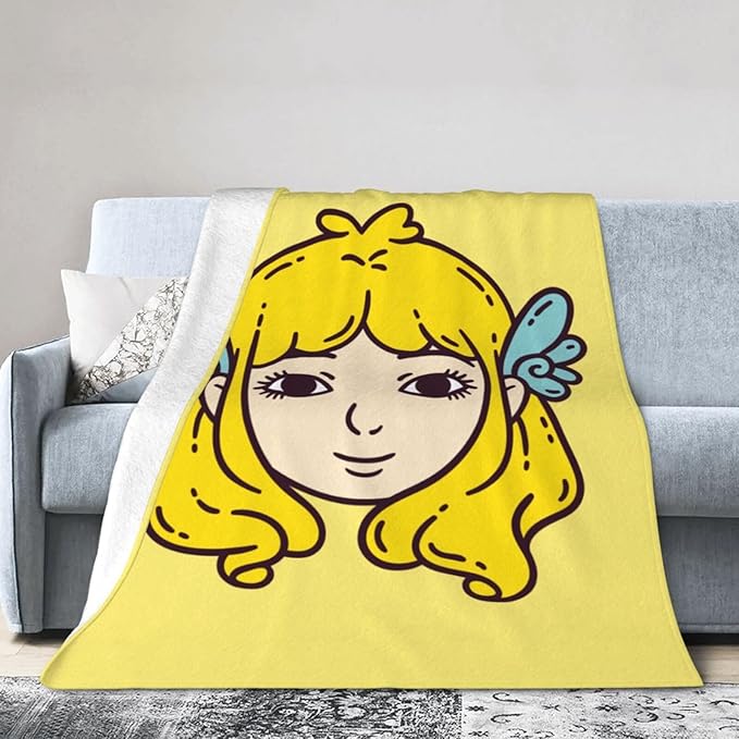 Virgo Character Horoscope Throw Blanket Soft Cozy Home Decor Flannel Blankets for Couch Bed Sofa 40