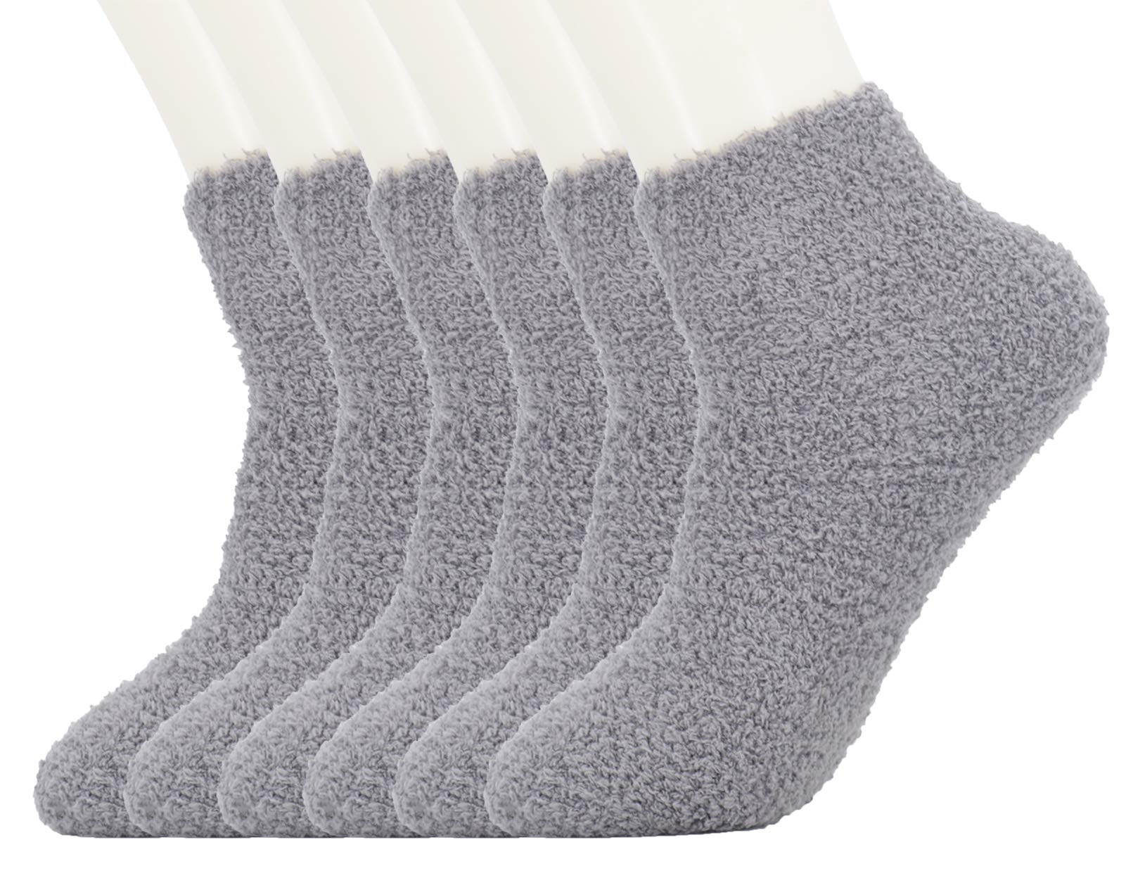 OVOV3 Pairs Men's Floor Socks Winter Warm Coral Fleece Fluffy Soft Fuzzy Home Socks