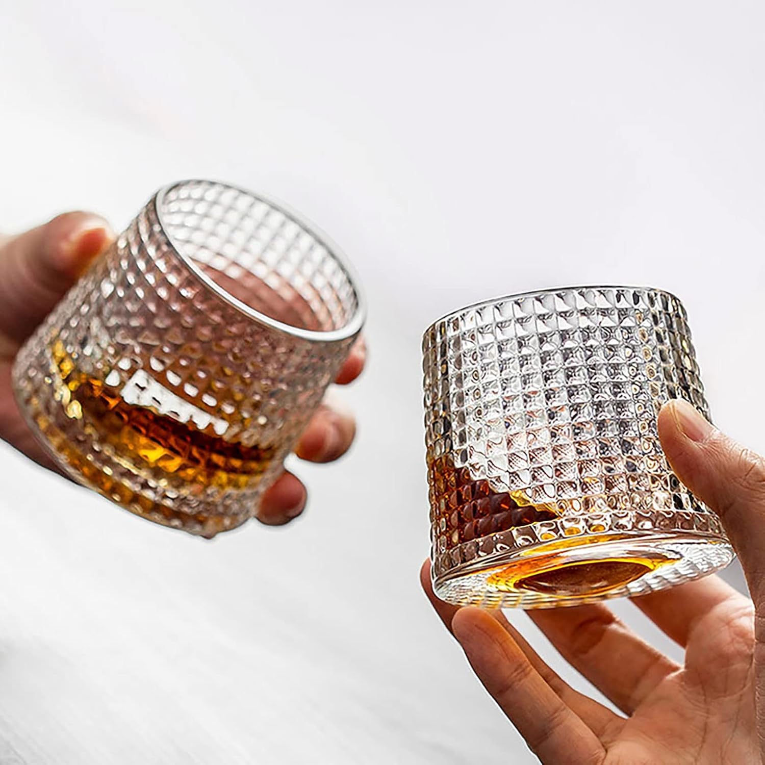 DAWNTREES Rocking Whiskey Glasses Set of 2,Wobble Personalised Whisky Tumbler, Gift for Men,Husband and Dady - Image 5