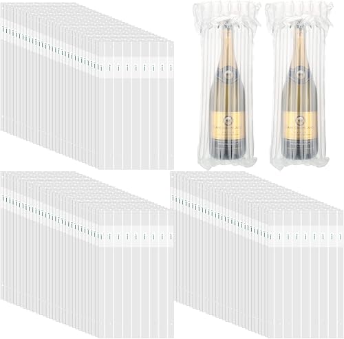 150 bolsas protectoras de viaje para botellas de vino columna de aire cojín de burbujas inflables fundas de envío de vino elección de seguridad para