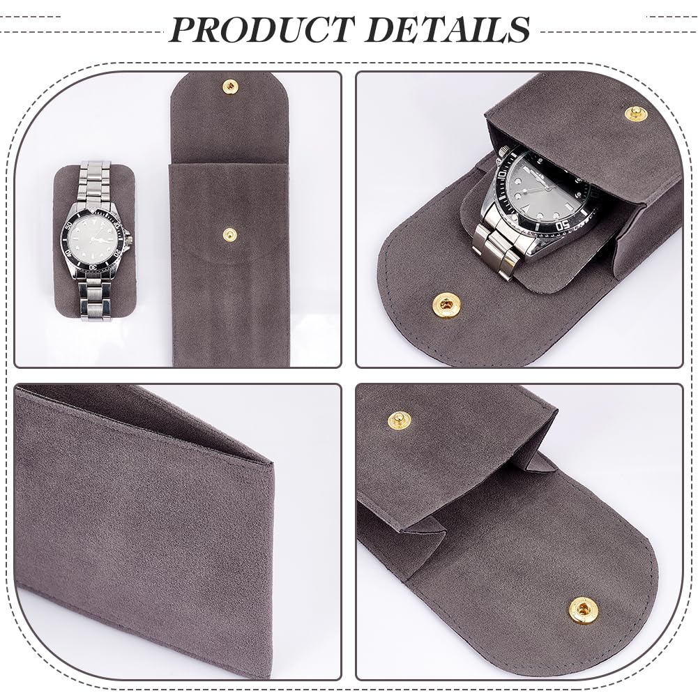 Cuscini Velluto Grigio Per Orologi E Bracciali - Set 4 Pezzi In 2 Misure NBEADS - Foto 9