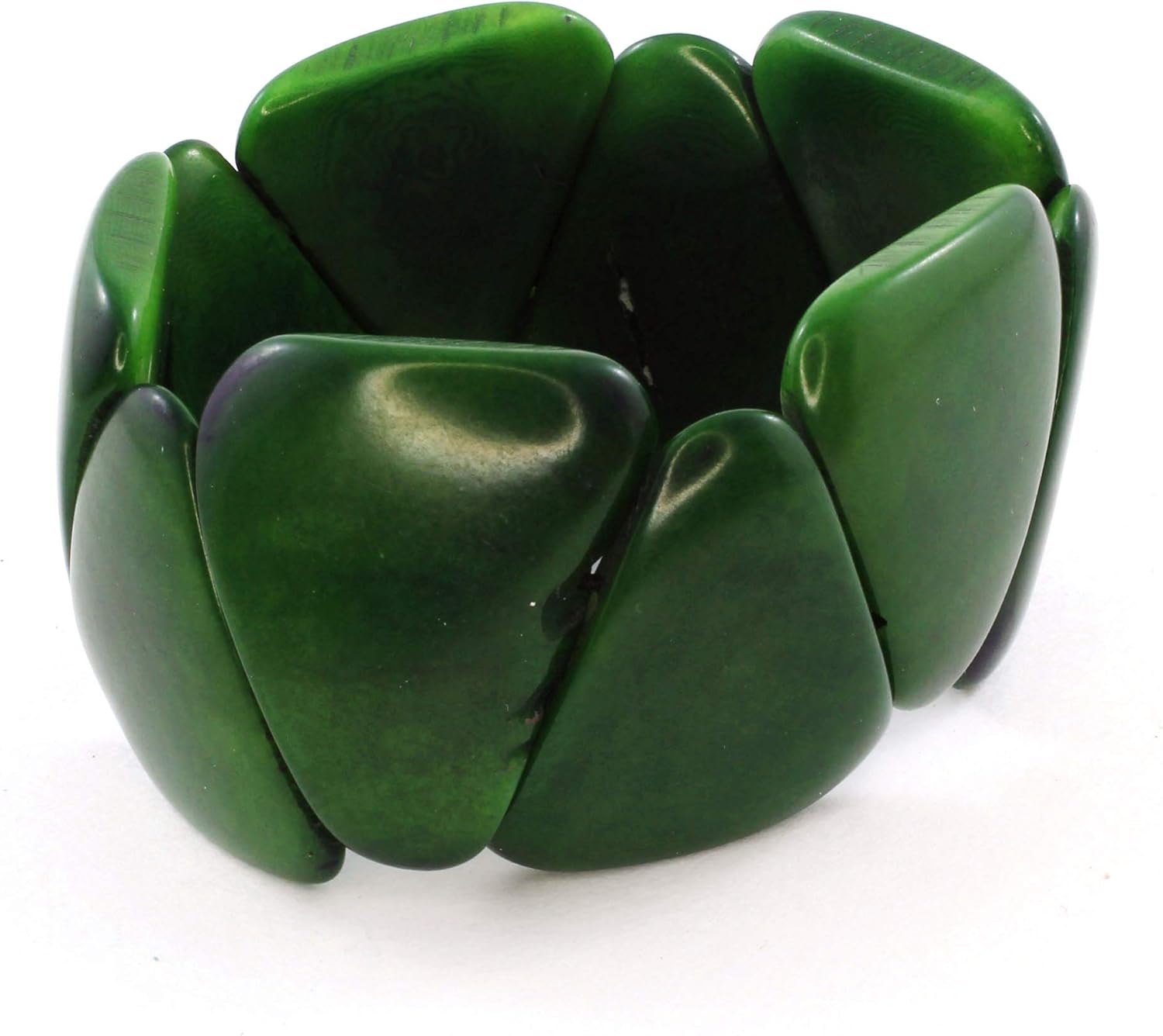 Chunky Bracelet made of Organic Tagua Nut, Handmade Fair Trade Jewelry for Women