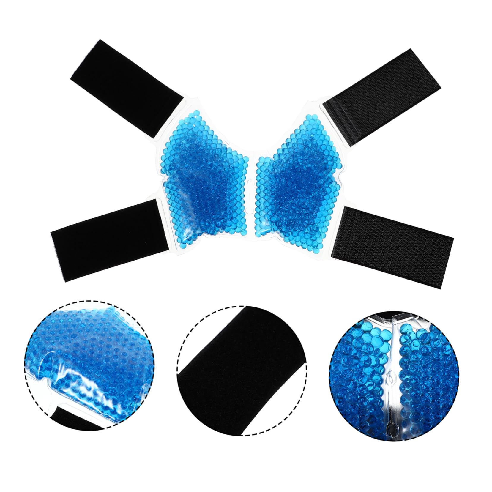Borsa Ghiaccio per Caviglia e Piede in Gel Pvc Blu Riutilizzabile per Terapia Fredda e Calda Allevia Gonfiore per Infortuni e Riabilitazione